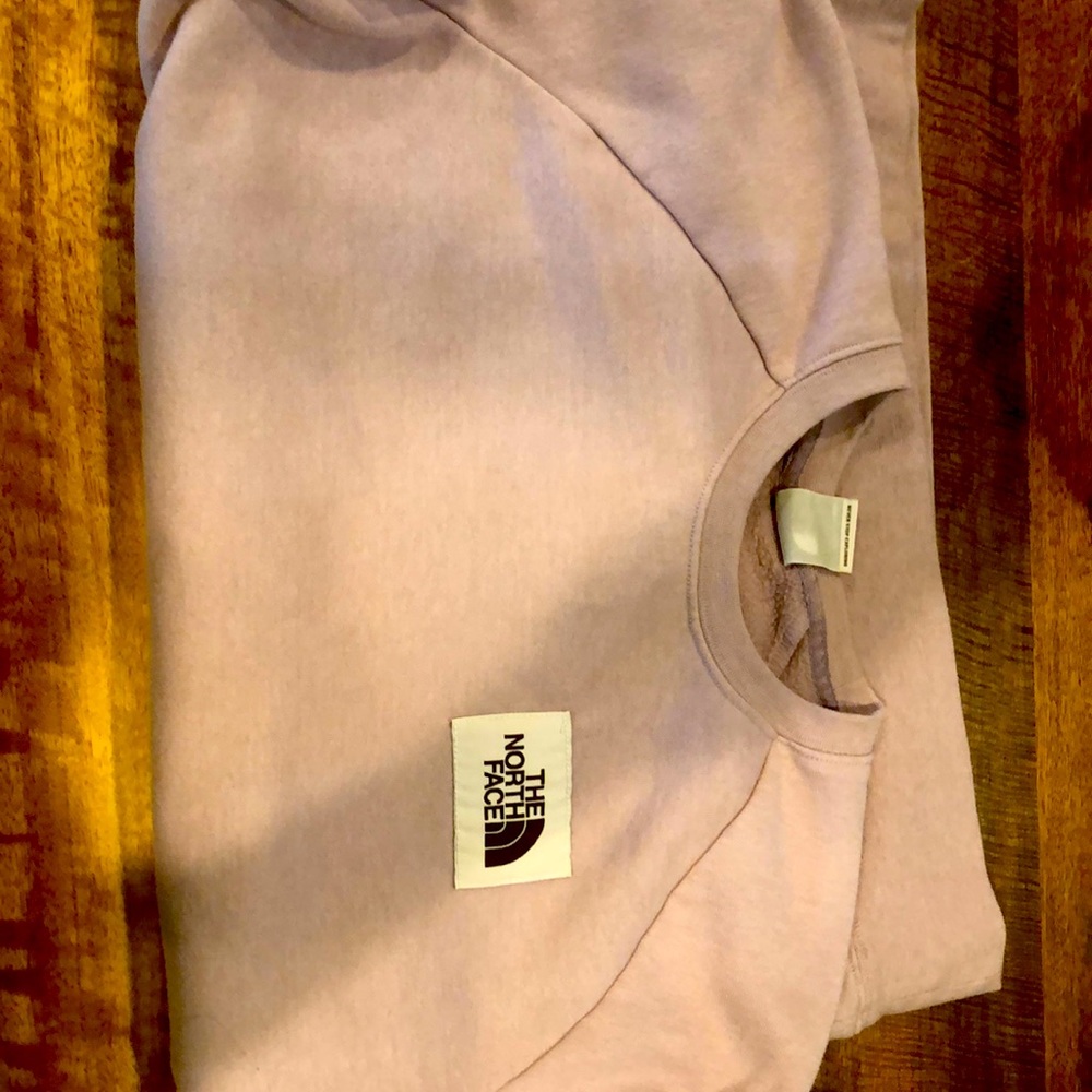 Light pink North face sweatshirt